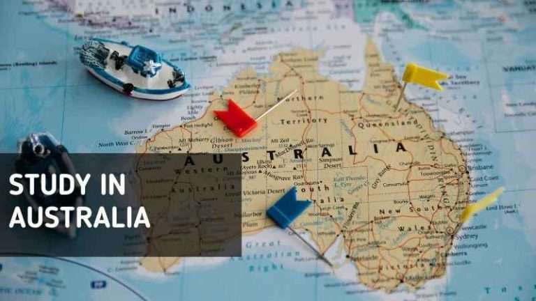 Beautiful Australian university campus with international students