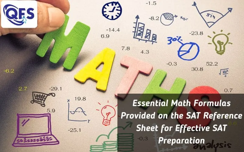 SAT preparation with math formulas from the SAT formula reference sheet for digital success