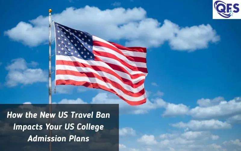 International student preparing for US college admission amid new travel policies