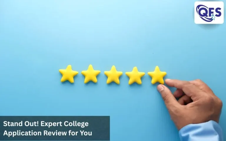 Student receiving expert feedback during a college application review session