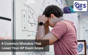 Infographic showing common AP exam mistakes students make during advanced placement tests.