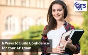 Student building confidence before taking an AP examination