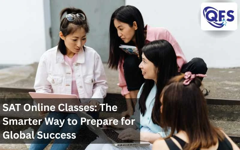 Students attending SAT online classes to prepare for global academic success