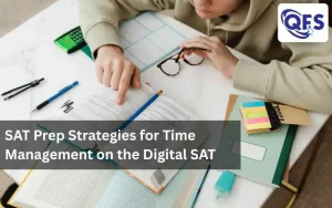 Student practising SAT Prep Strategies on a laptop for the Digital SAT