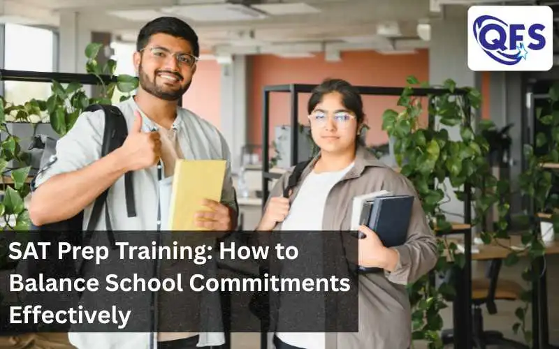 Students managing SAT prep training alongside school homework.