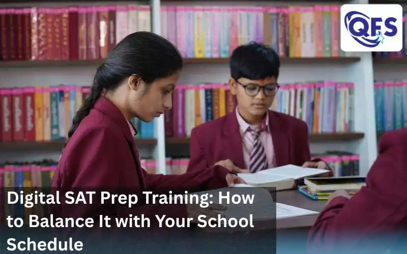 Students balancing school studies and Digital SAT Prep Training