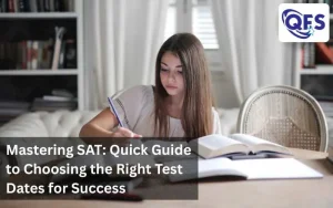 Mastering SAT – Student preparing for SAT exam with focus and determination