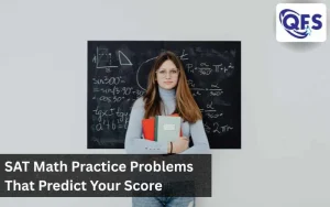 Student solving SAT Math Practice Problems during test prep