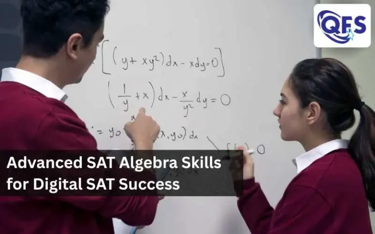 Students analysing advanced algebra concepts for Digital SAT