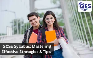 Students reviewing the IGCSE syllabus