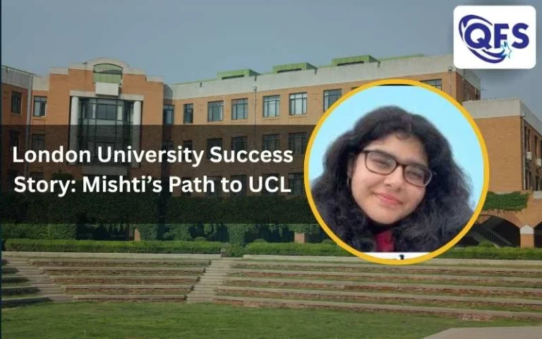 Student achieving a London University Success Story with admission to UCL for Economics.