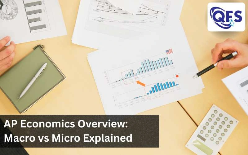 Student studying graphs during AP Economics Overview