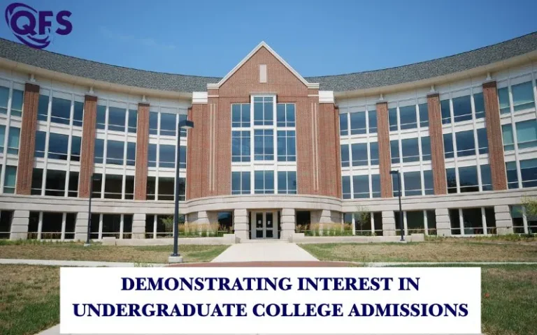 Student learning how to demonstrate interest in undergraduate college admissions