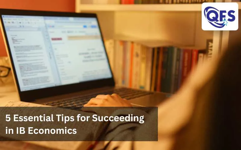 Student studying IB Economics concepts and notes.