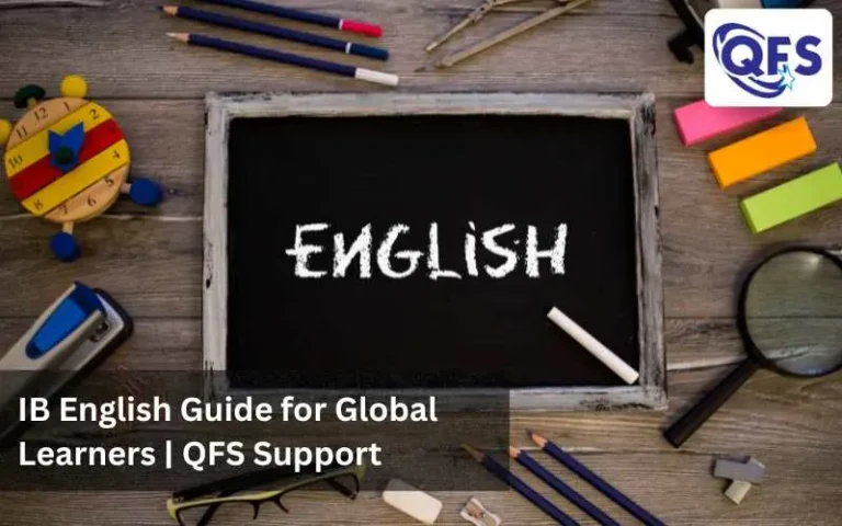 QFS students learning IB English language and literature with expert guidance.