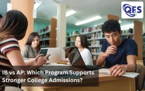 students choosing between IB curriculum and AP exam programs