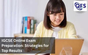 Student preparing for IGCSE online exam through digital coaching