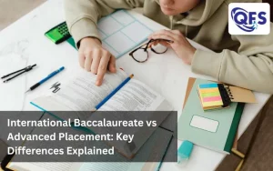 Students comparing the IB curriculum with AP courses for global university admissions.