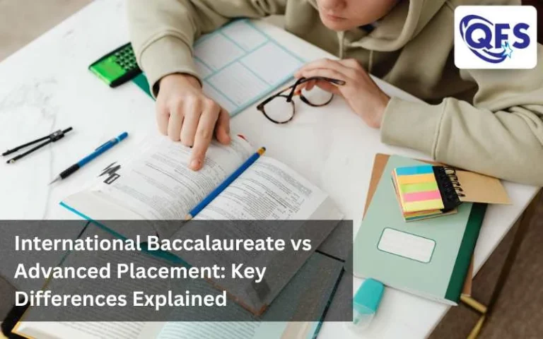 Students comparing the IB curriculum with AP courses for global university admissions.