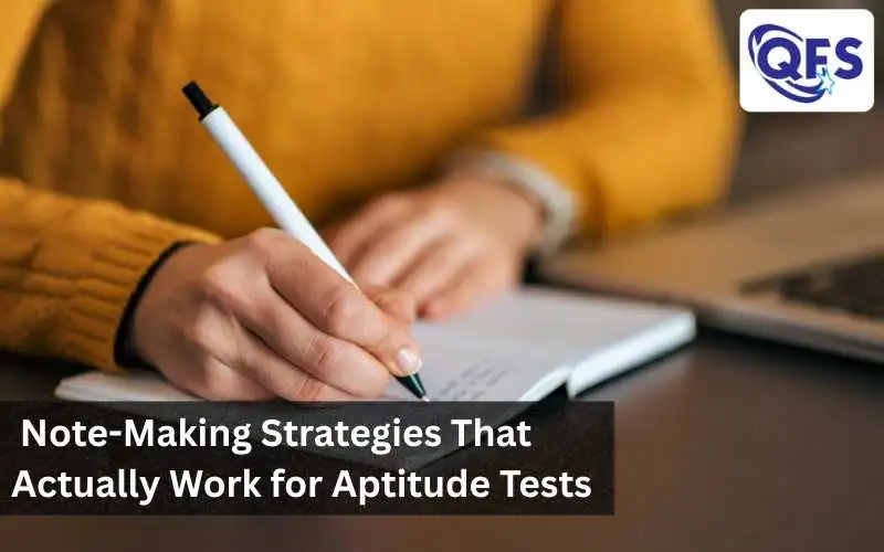 Effective note-making strategies for aptitude test preparation