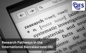 IB student conducting research as part of the IB curriculum.