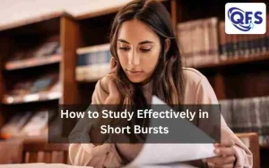 Student studying effectively in short bursts with timer