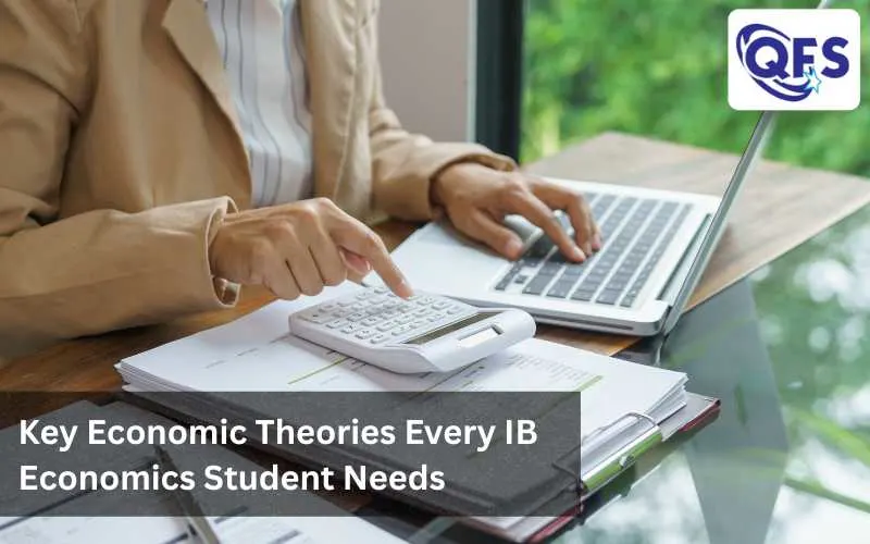 Student learning key economic theories in IB Economics.
