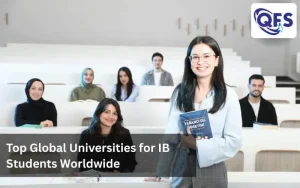 IB students exploring top global university options for higher education.