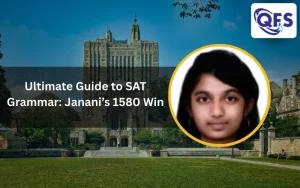 Student Janani achieves 1580 using the Ultimate Guide to SAT Grammar & expert coaching.