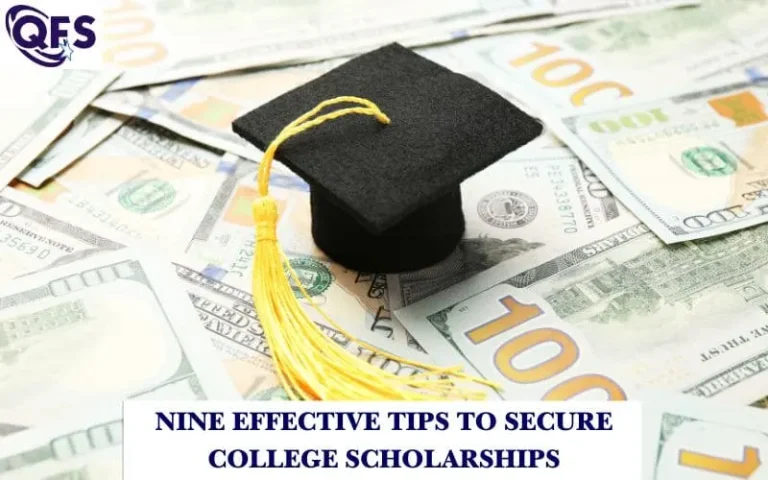 Scholarship guidance for students by QFS to help secure college financial aid