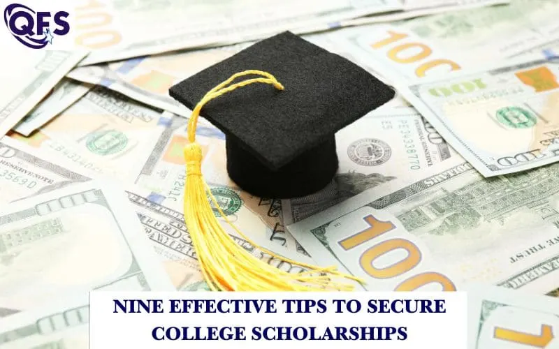 Scholarship guidance for students by QFS to help secure college financial aid