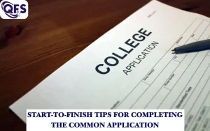 Student reviewing Common Application checklist with guidance from Quest For Success.