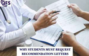 Student preparing college recommendation letters early with guidance from QFS