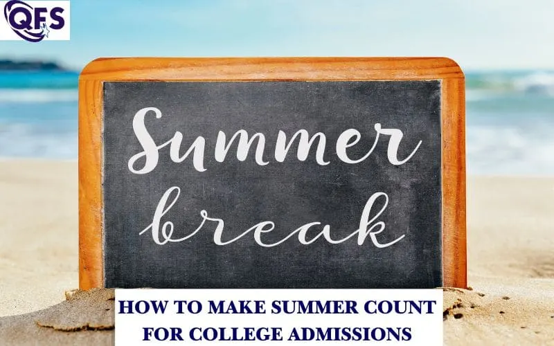 High school student planning summer activities with Quest For Success guidance