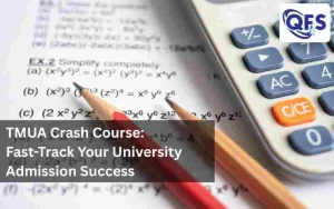 Students studying for the TMUA exam through crash course