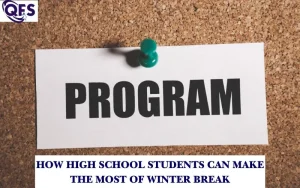 High school student using winter break for college preparation and skill-building