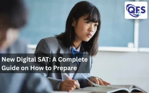 Student taking New Digital SAT on notebook