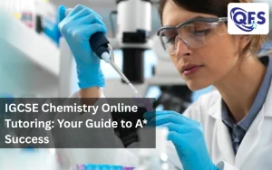 Student attending an IGCSE Chemistry online tutoring session with interactive learning tools