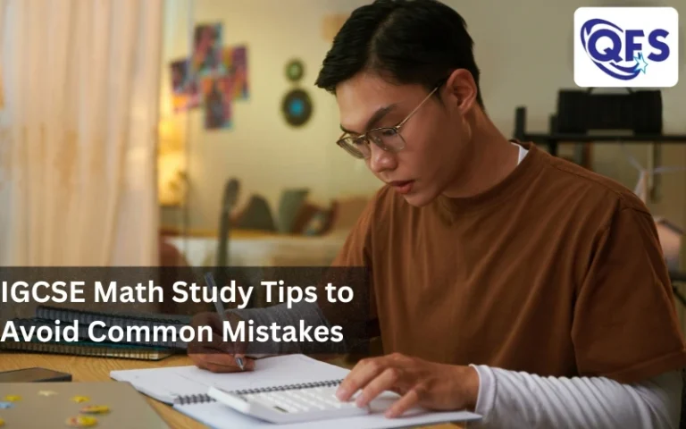 Student studying IGCSE Maths for exam success
