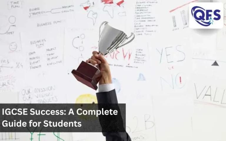 Students preparing for exams with books and notes for IGCSE success