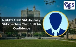 Student scoring 1560 after dedicated SAT coaching at Quest for Success