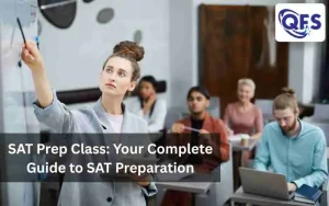 Students participating in a guided SAT prep class