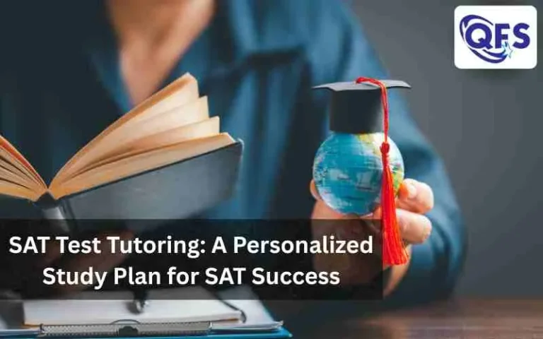 • Student preparing for the SAT with study materials