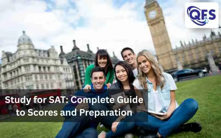 Students study for SAT using digital tools and textbooks