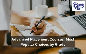 Students studying advanced placement courses in a classroom environment