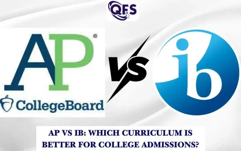 Student comparing AP and IB curriculum options with guidance from QFS academic experts.