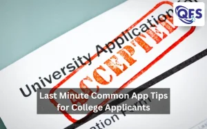 • Student reviewing college application checklist – Last Minute Common App Tips