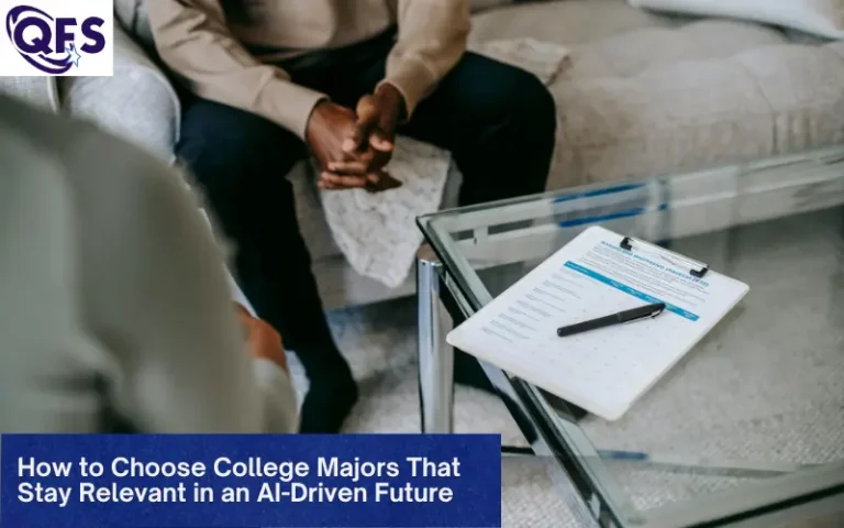 Student pondering college majors wisely