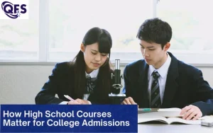 High school student selecting AP IB courses for college admissions success