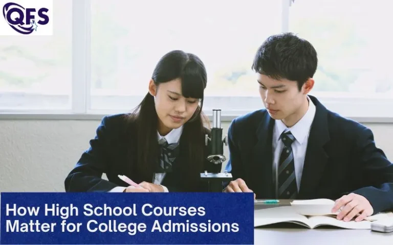 High school student selecting AP IB courses for college admissions success